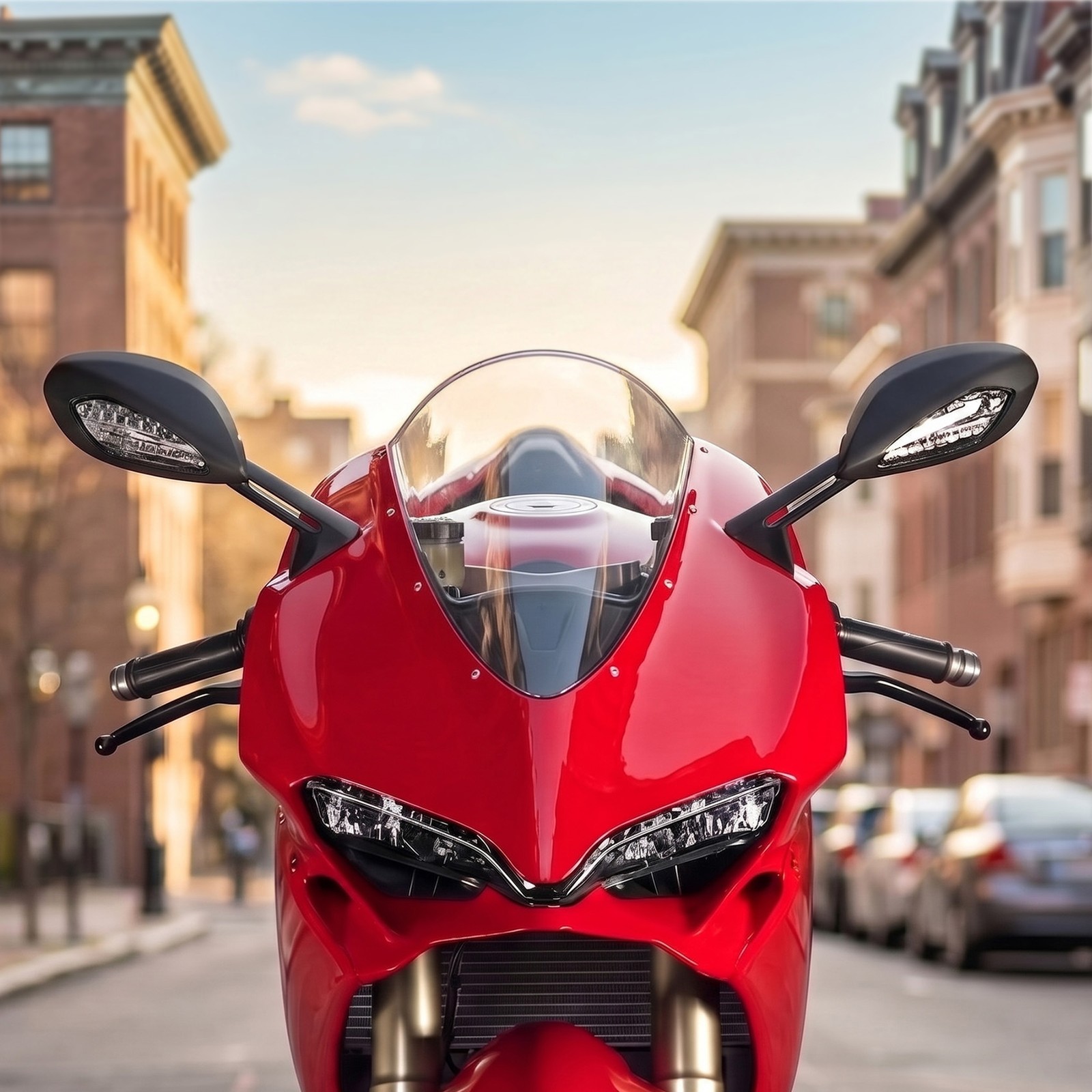 Left Right Side Mirrors Set W/ Turn Signals Fit For Ducati 959 Panigale 15-20