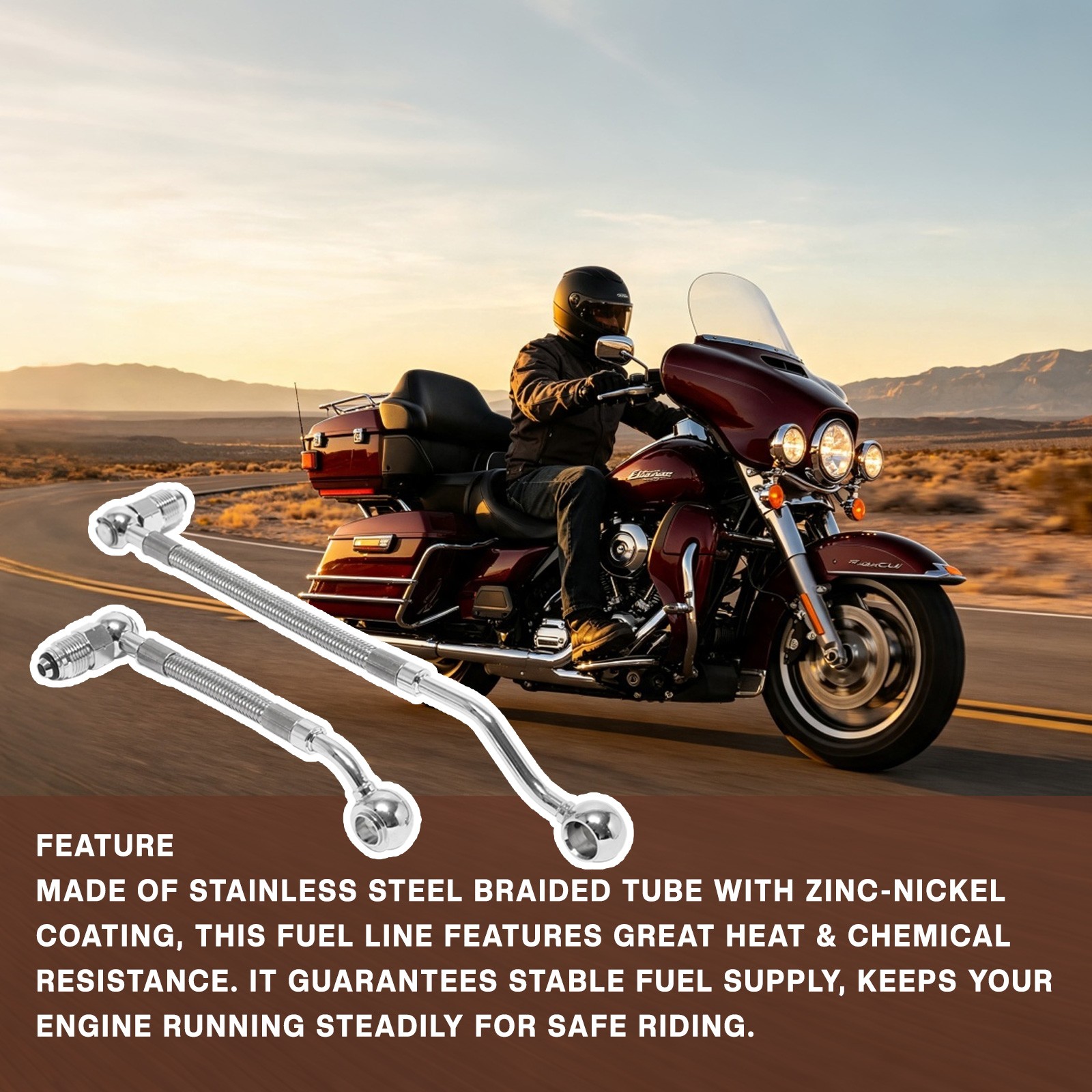 Fuel Injection Line kit HDFL005 For Harley-Davidson 1996-1999 Electra Road King