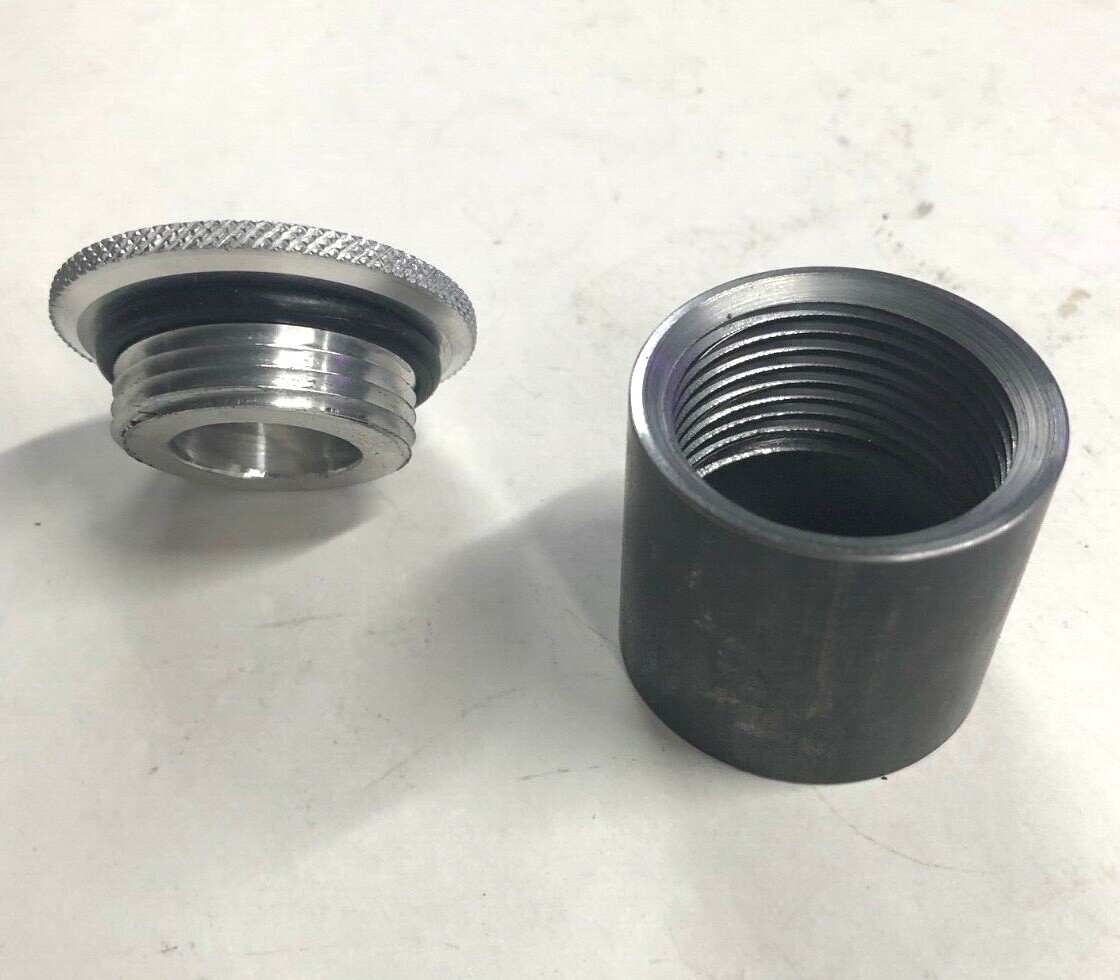 USA MADE Oil Gas Filler Cap With Bung For Harley Chopper Bobber Custom Gas Tanks