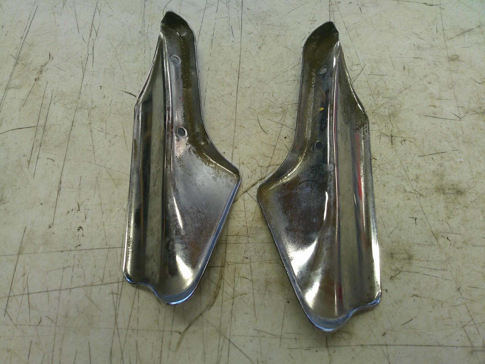 2004-2007 Triumph rocket 3 left right front fork chrome cover trim