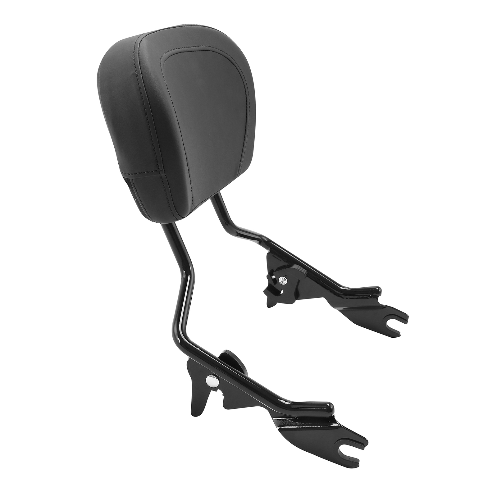 Black Detachable Backrest Sissy Bar Fit For Harley Touring Road King Glide 09-24