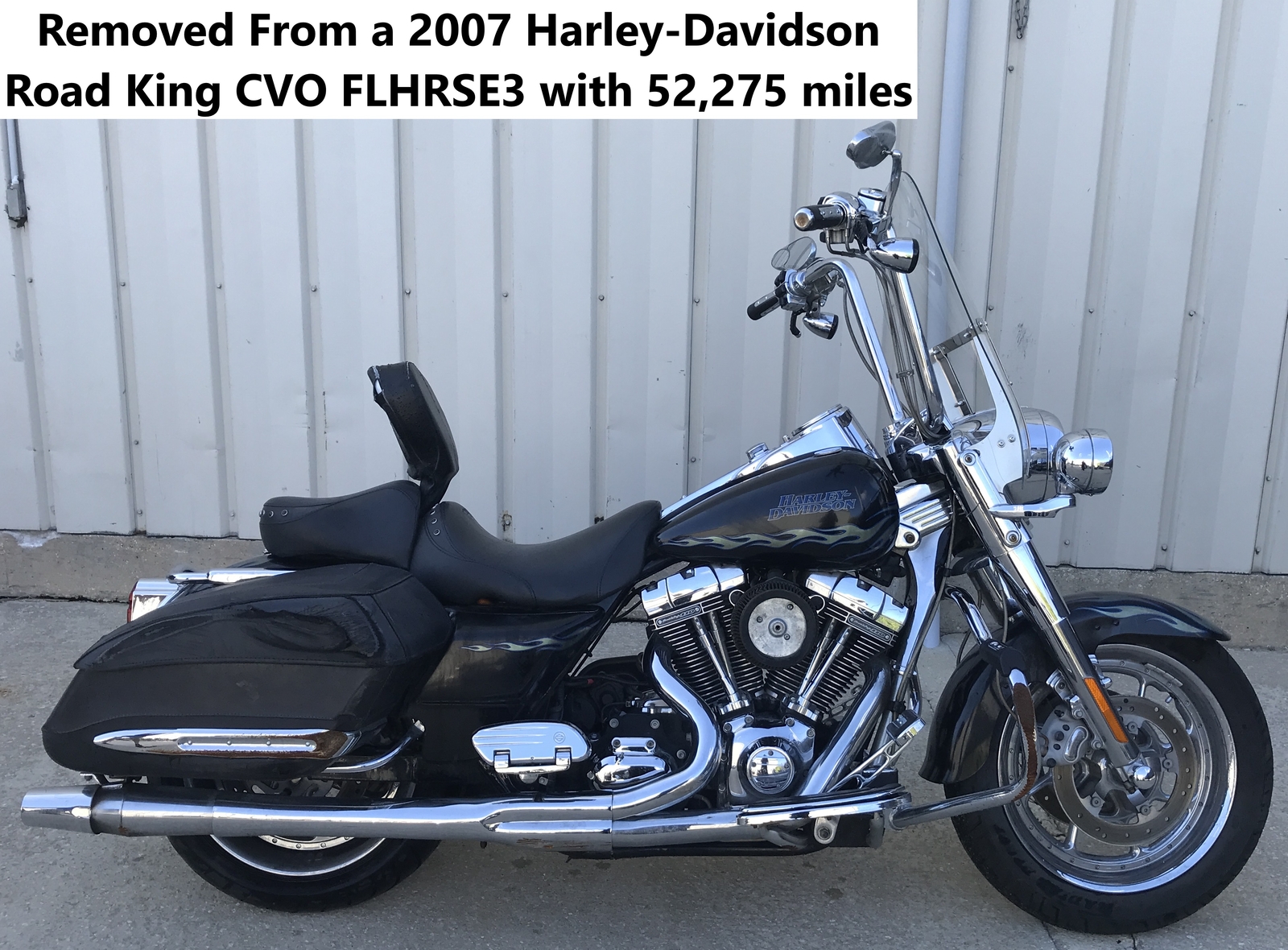 2007 Harley Road King CVO Right Saddlebag Support Mount Bracket CHROME