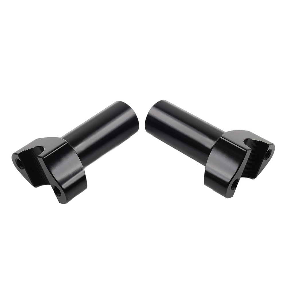 3.5″ Straight Handlebar Risers Black For Harley 1″ Bar Dyna Sportster Softail