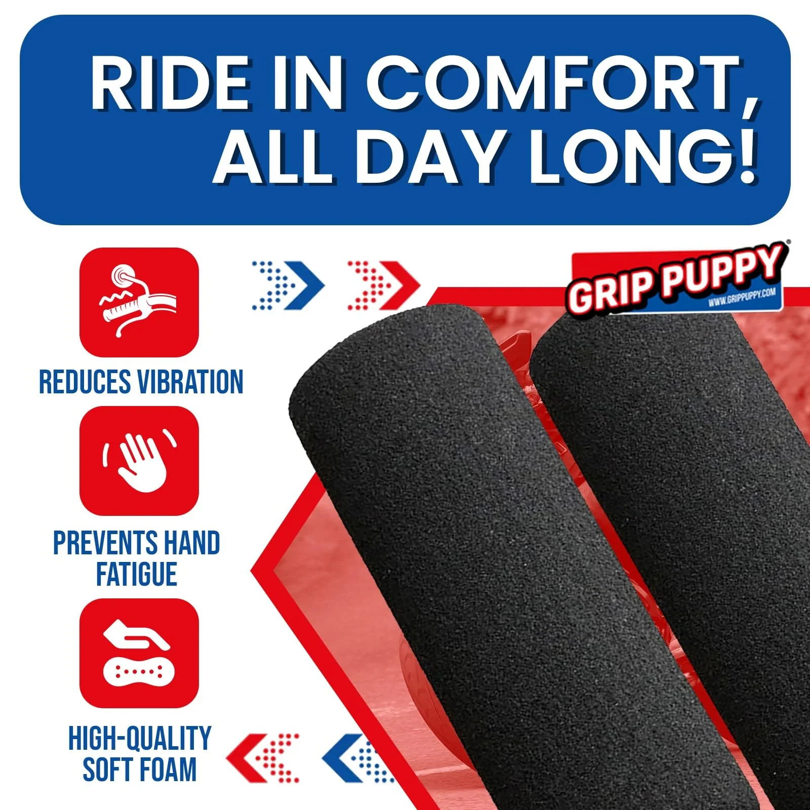 Grip Puppy Comfort Grips for Yamaha Motorcycles | 5 Year Warranty