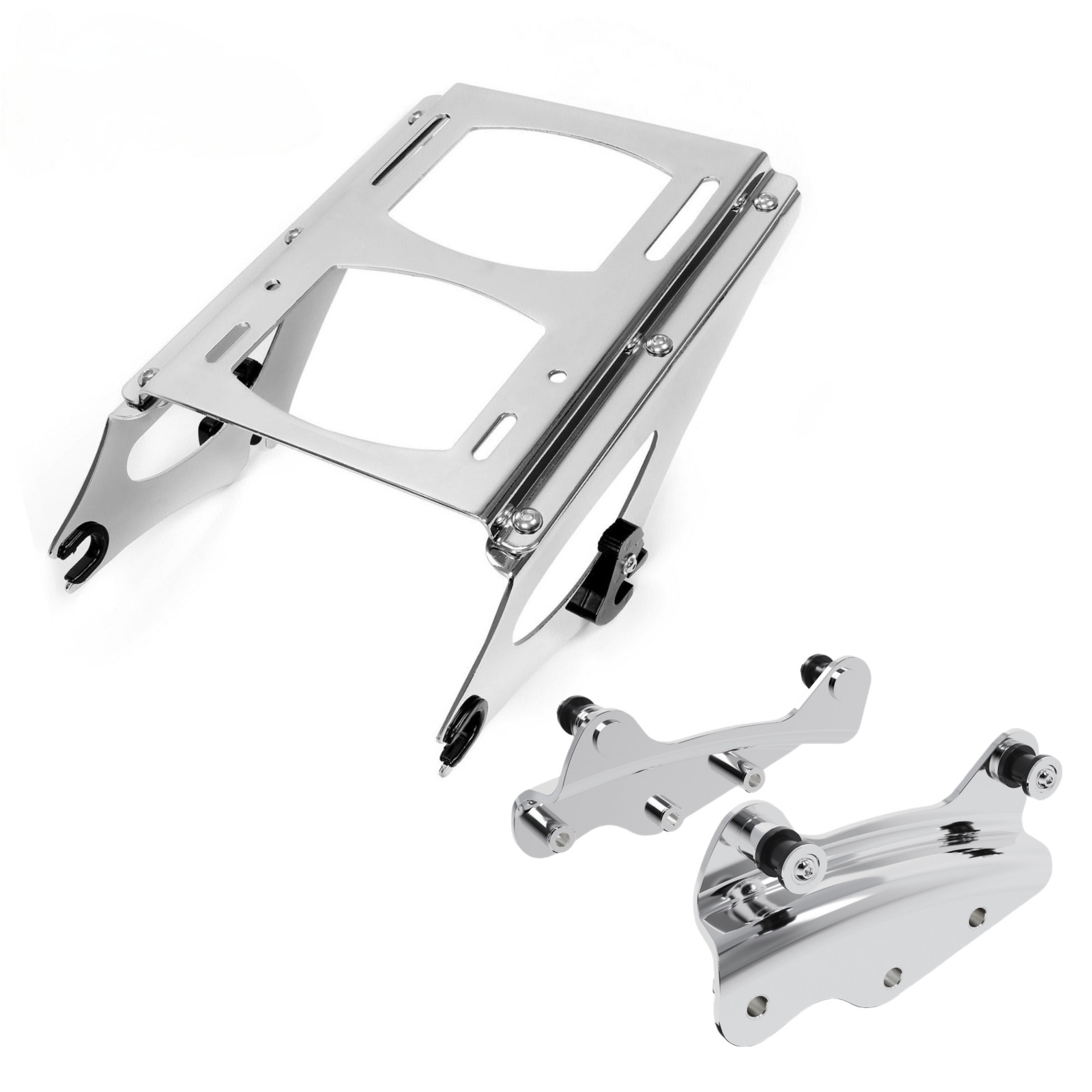 Detachable Tour Pack Mount Rack w/ Docking Hardware Kit For Harley Touring 09-13