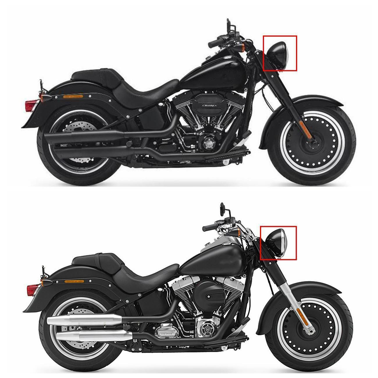 5.75″ Motorcycle Headlight Housing Lamp Bucket For Harley Softail Standard FXST