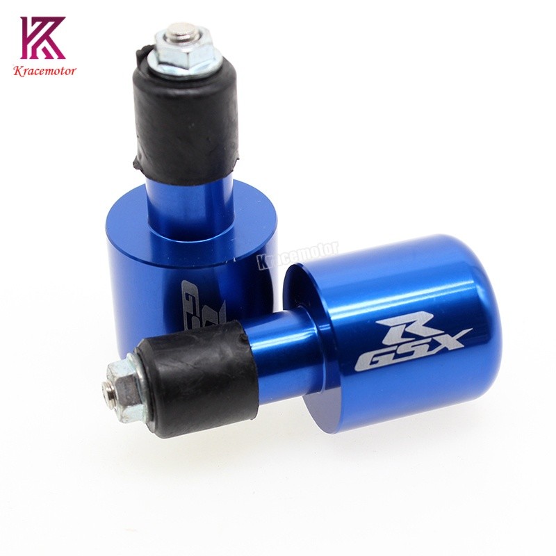 CNC 7/8” Handlebar Bar Ends Slider Cap Plugs GSX1300BK GSXR1000 GSXR750 GSXR600