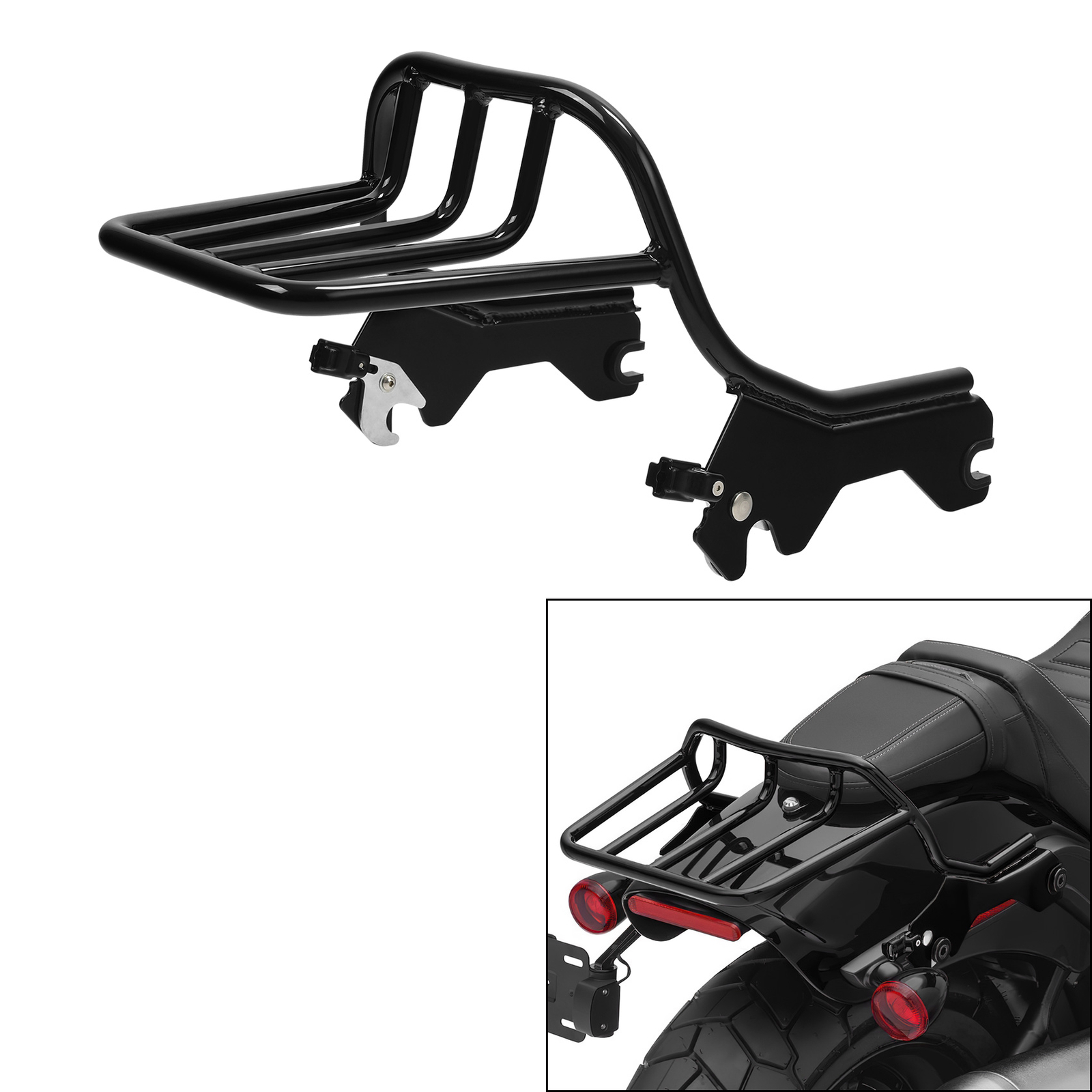 2 Up Luggage Rack Fit For Harley Softail Low Rider FXLR FLSB FXLRS FXLRST 2018+