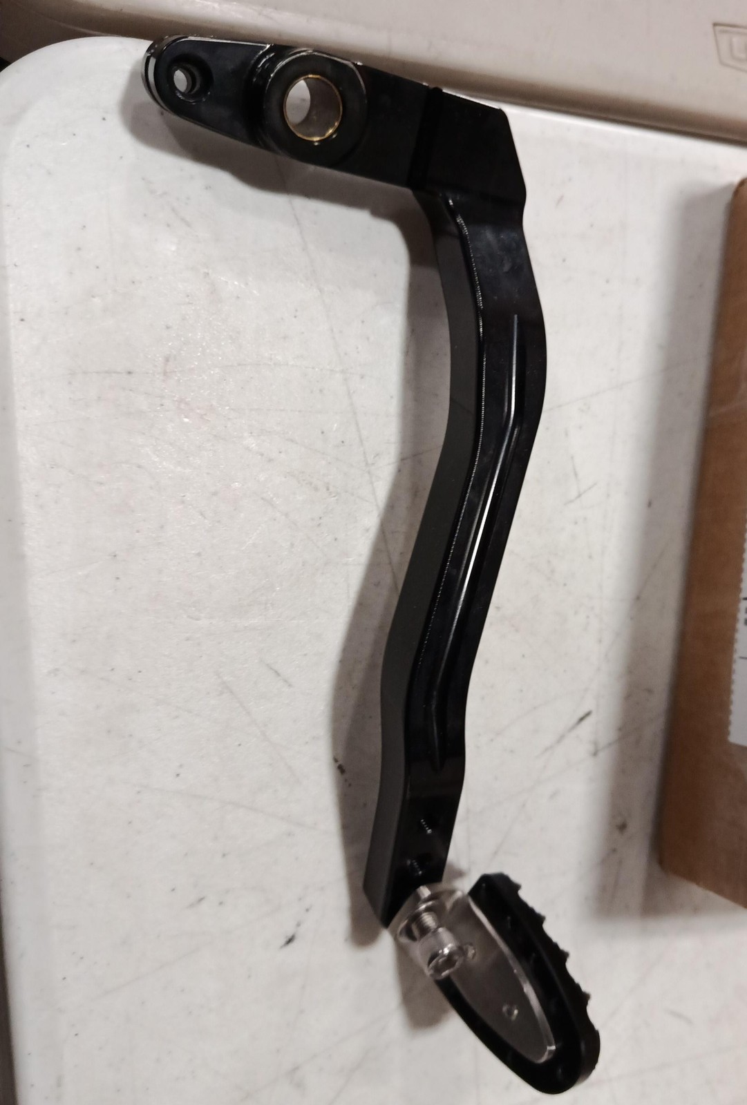 Foot Peg Pedal Brake Lever Arm for Harley Dyna Wide Glide 91-17 Anodized Black