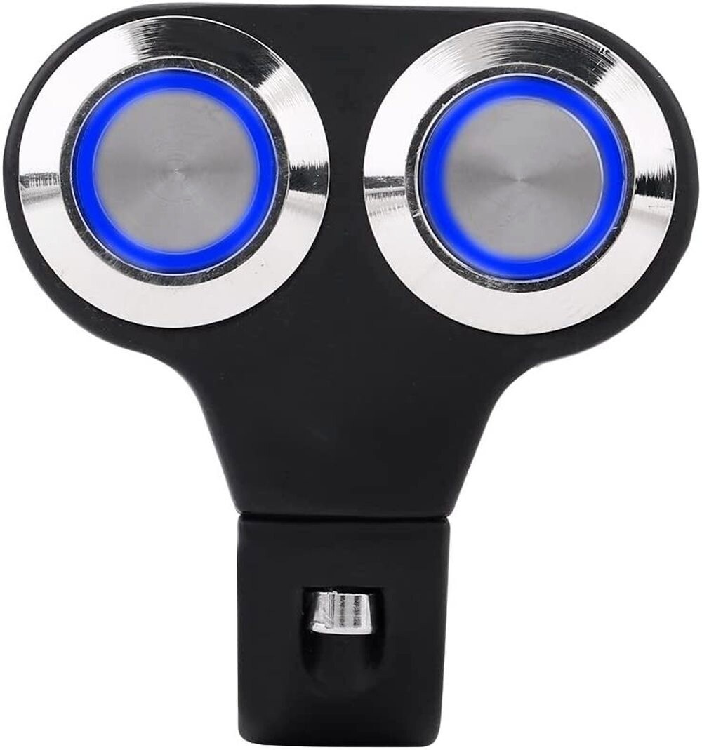 12V 22mm 7/8” Motorcycle Handlebar Headlight Fog Spot Light Dual on off Switch