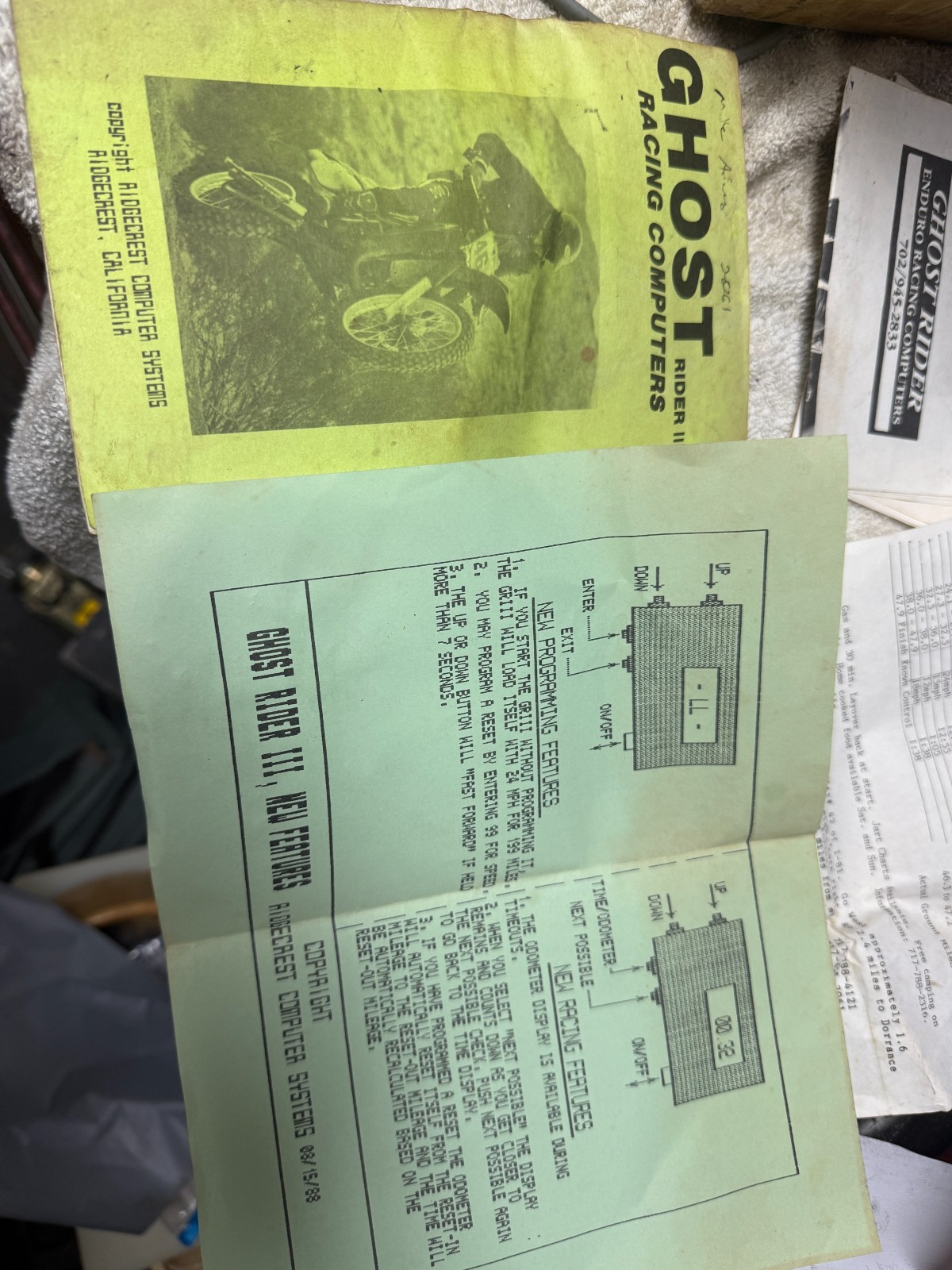 Vintage Off road motorcycle Ghost rider trail tracker for enduro