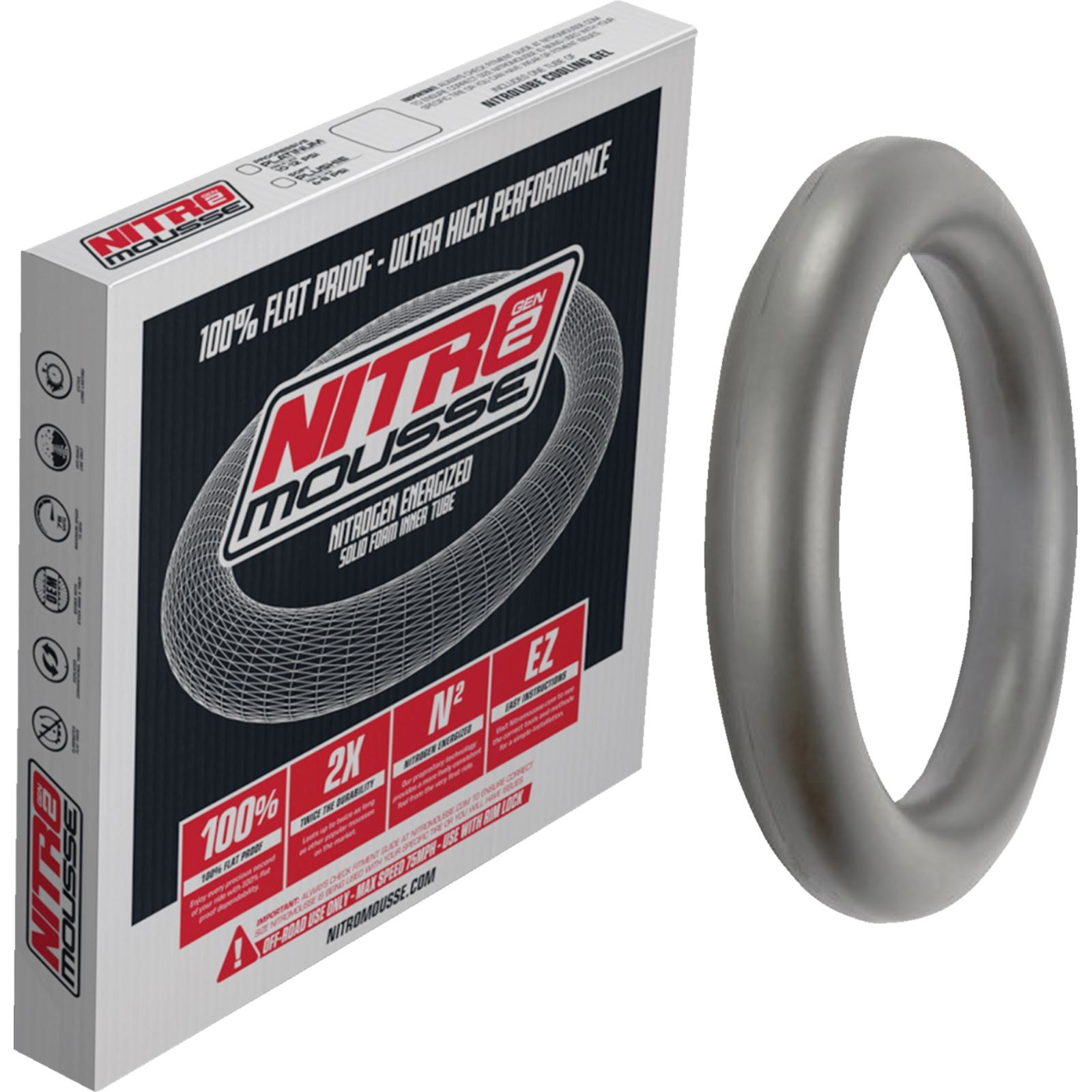 Nuetech Mousse Tube – Platinum – Standard – 110/90-19 | 120/80-19 NM19-280