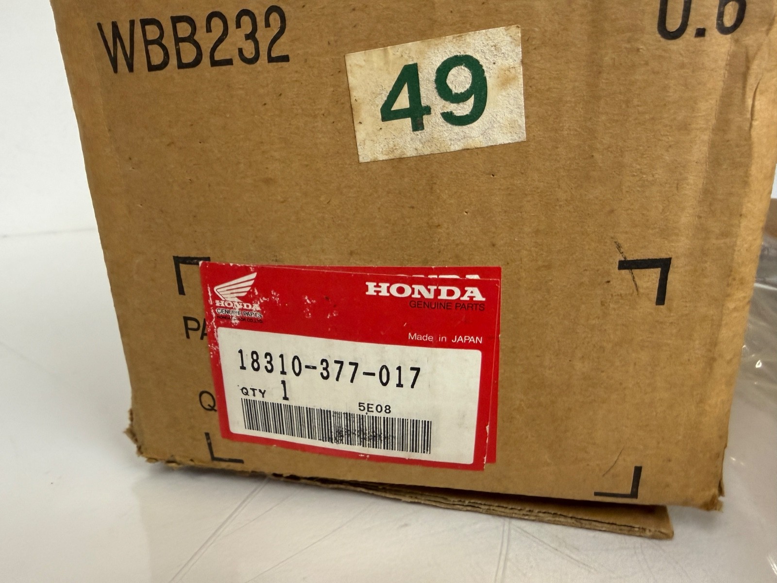 NOS Honda CB400F CB Four Supersport Exhaust Muffler 18310-377-017 OEM Genuine