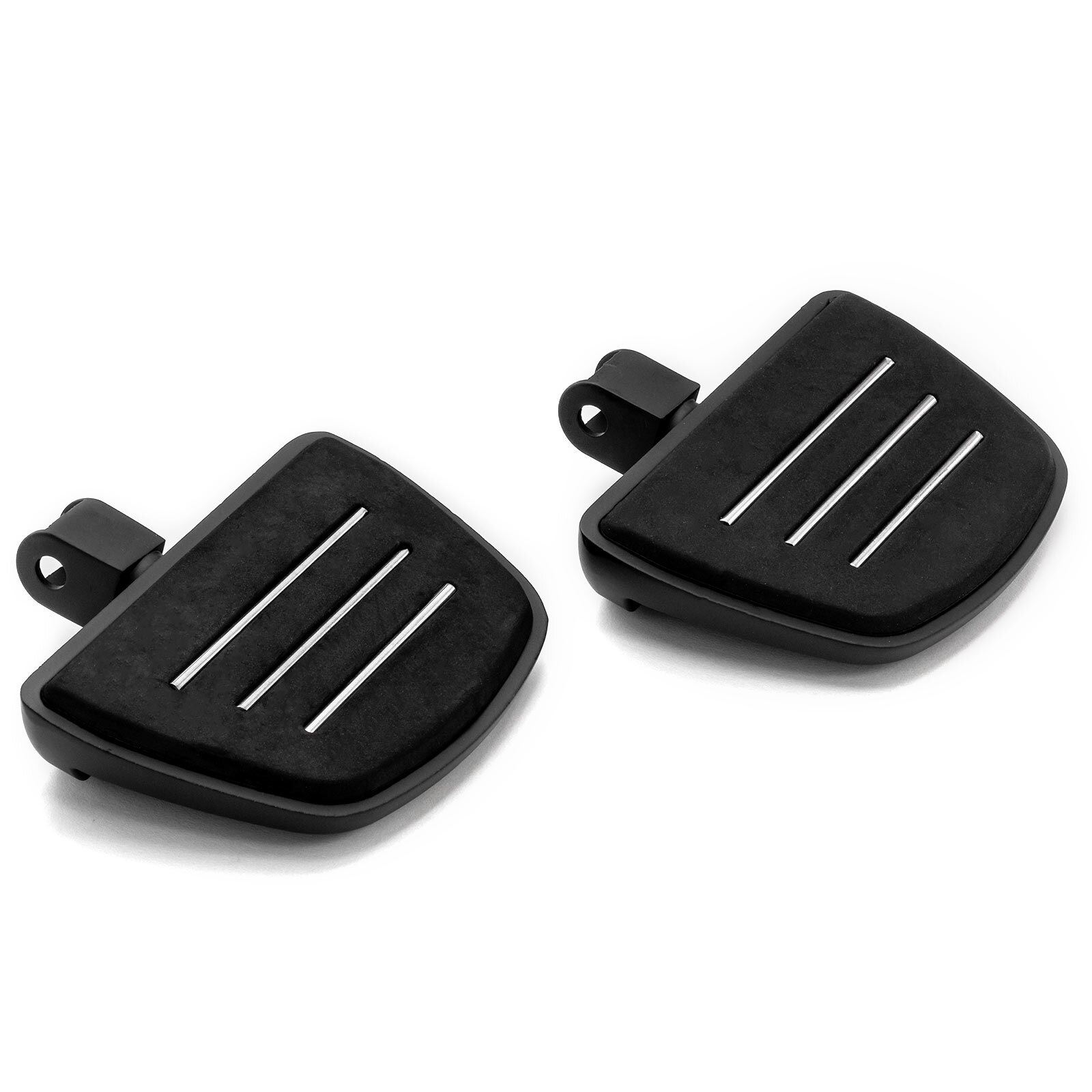 Krator Black Mini Board Floorboards Footpegs for Honda Cruiser Motorcycles