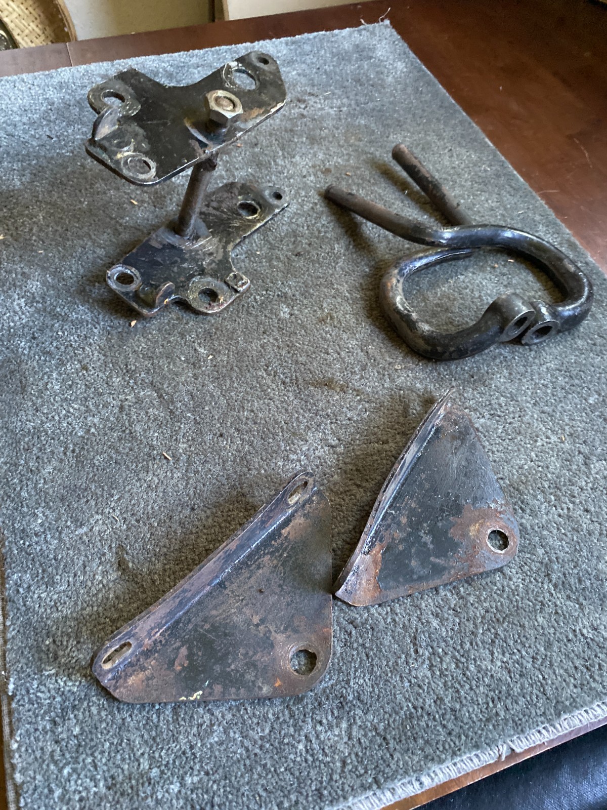 1950s 1960s AJS Matchless Unknown Lot G80 – Pair of Footrests Footpegs Brackets
