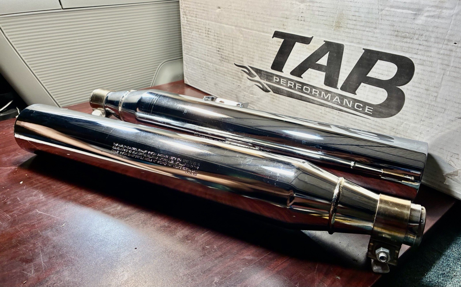 Tab Exhausts Harley Davidson Slip On Exhaust Baffle Chrome Performance Tail Pipe