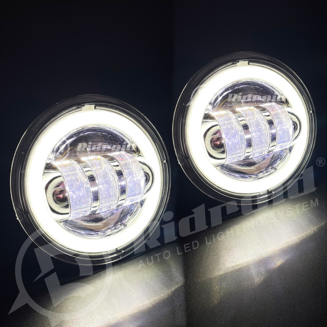 7″inch LED Headlight+4.5″ Passing Lights For Harley Davidson Touring Road King