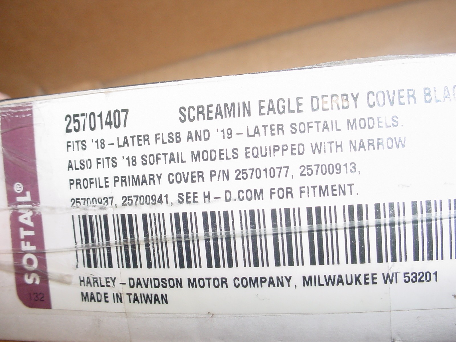 Harley Davidson Screamin’ Eagle Derby Cover 25701407   16380