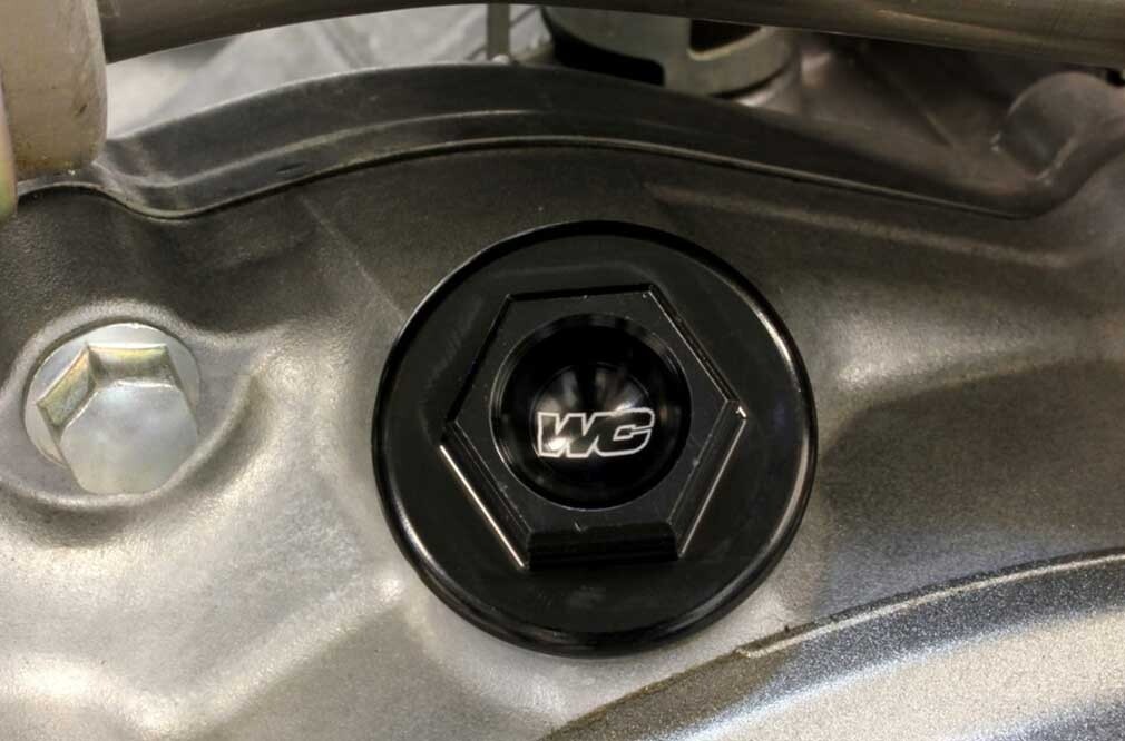 Works Connection Oil Fill Plug-Husqvarna-Black
