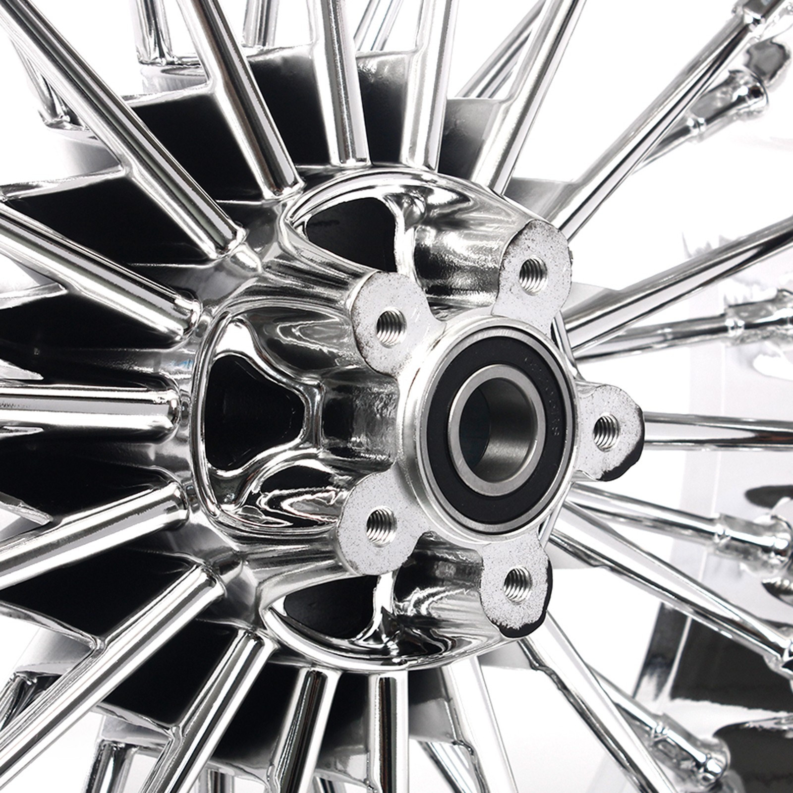 For Harley Heritage Softail Classic 21×2.15 18×5.5 Fat Spoke Wheels Night Train