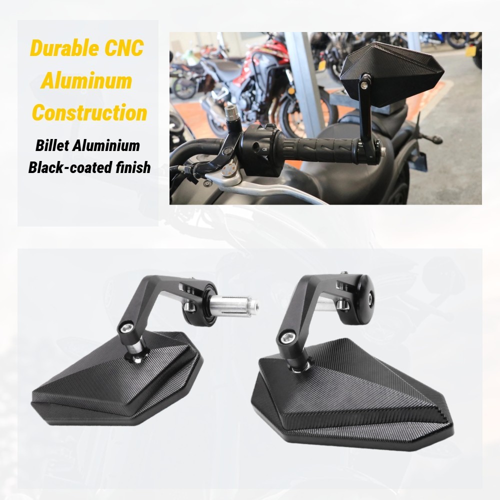 Pair of 7/8″ Handlebar CNC Aluminum Side Mirrors for Suzuki 2004-2017 Vstrom 650