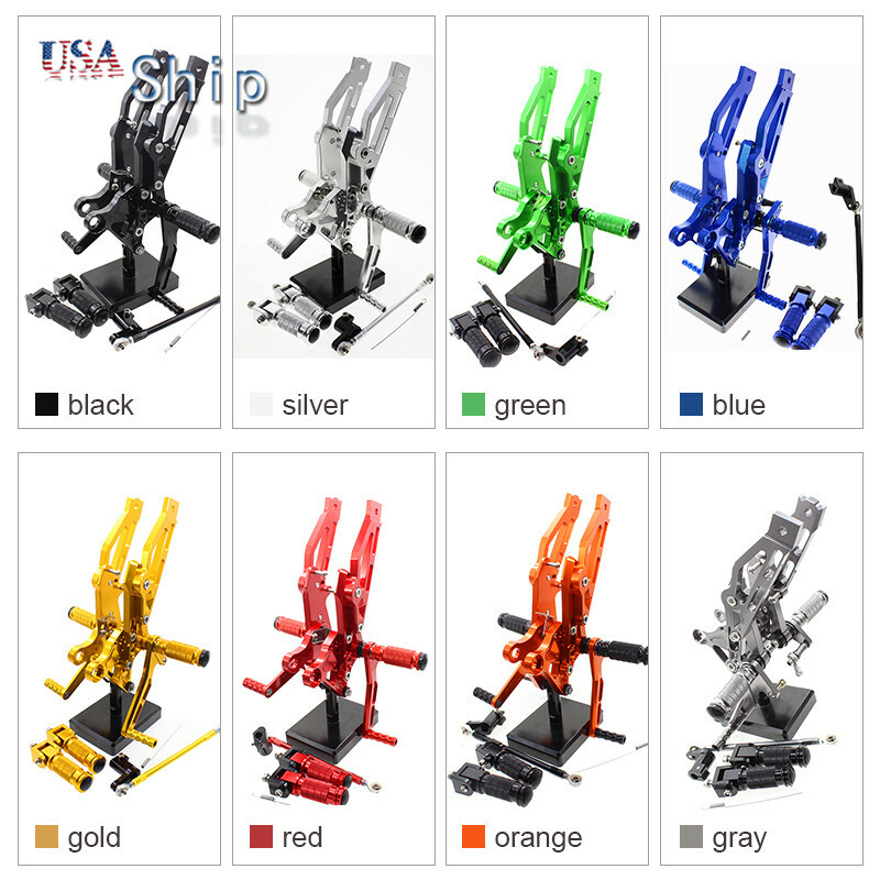 CNC Racing For Honda GROM MSX125 2012-2015 2014 Adjust Footpegs Rearset Black