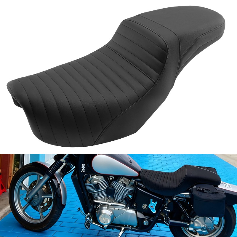 Rider Driver Passenger Seat Fit For Harley Dyna Street Fat Bob Super Glide 06-17