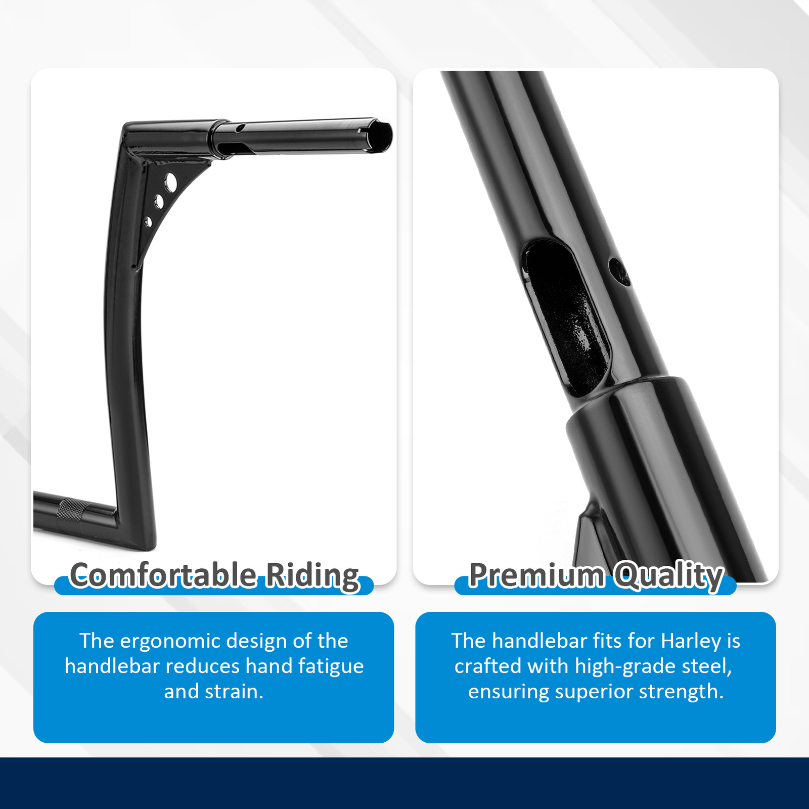 12″ Rise Ape Hanger Bar Handlebar For Indian Springfield Dark Horse 2016-2025
