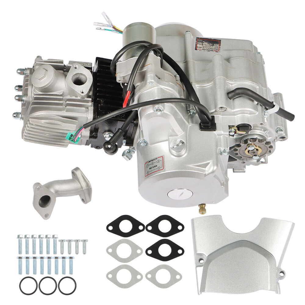 For ATV 125cc 4 stroke Engine Motor 3-Speed Semi Auto w/ Reverse Electric Start