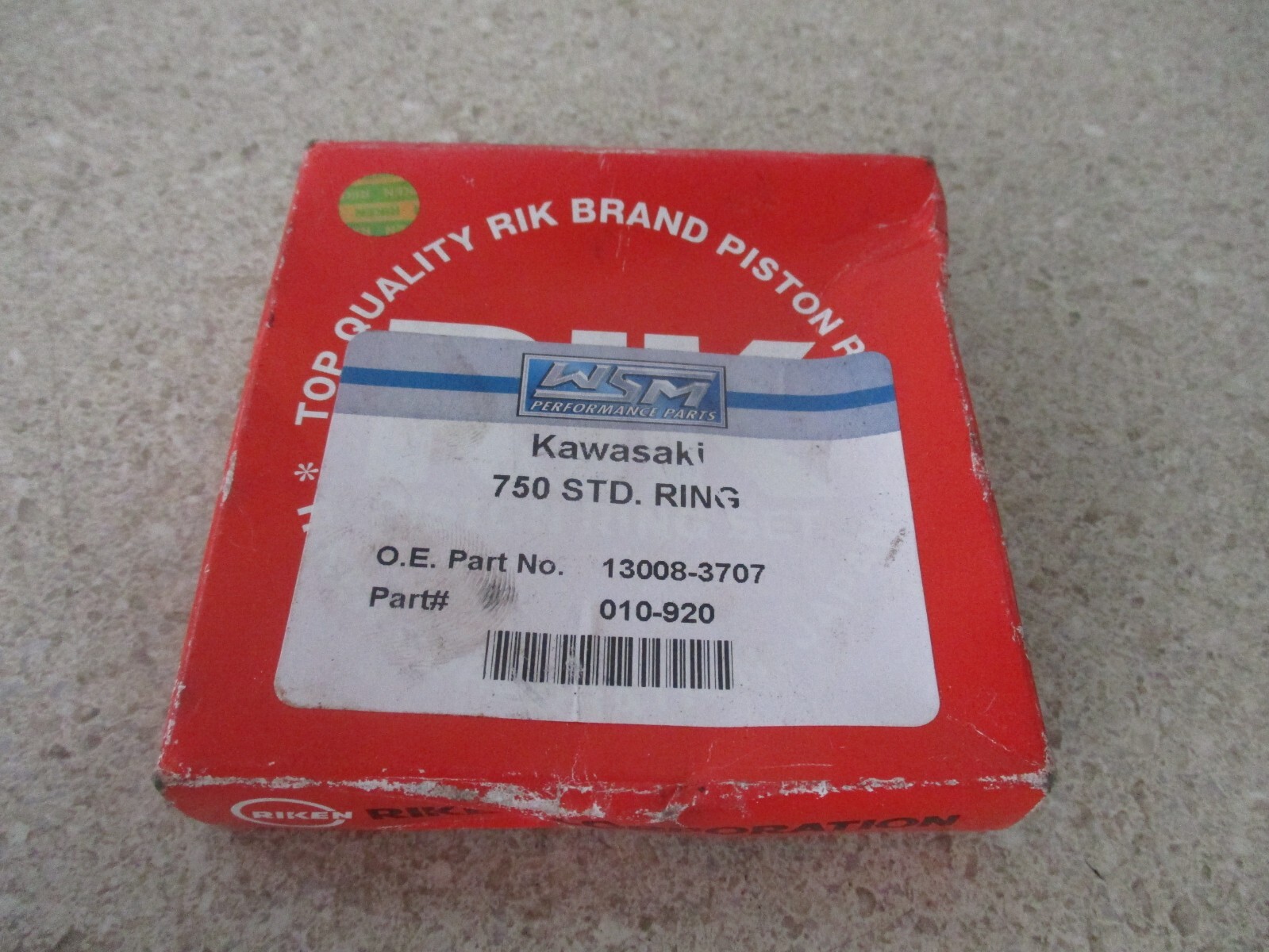 WSM RIK KAWASAKI 750 STD RING SET 010-920 88MM, M208