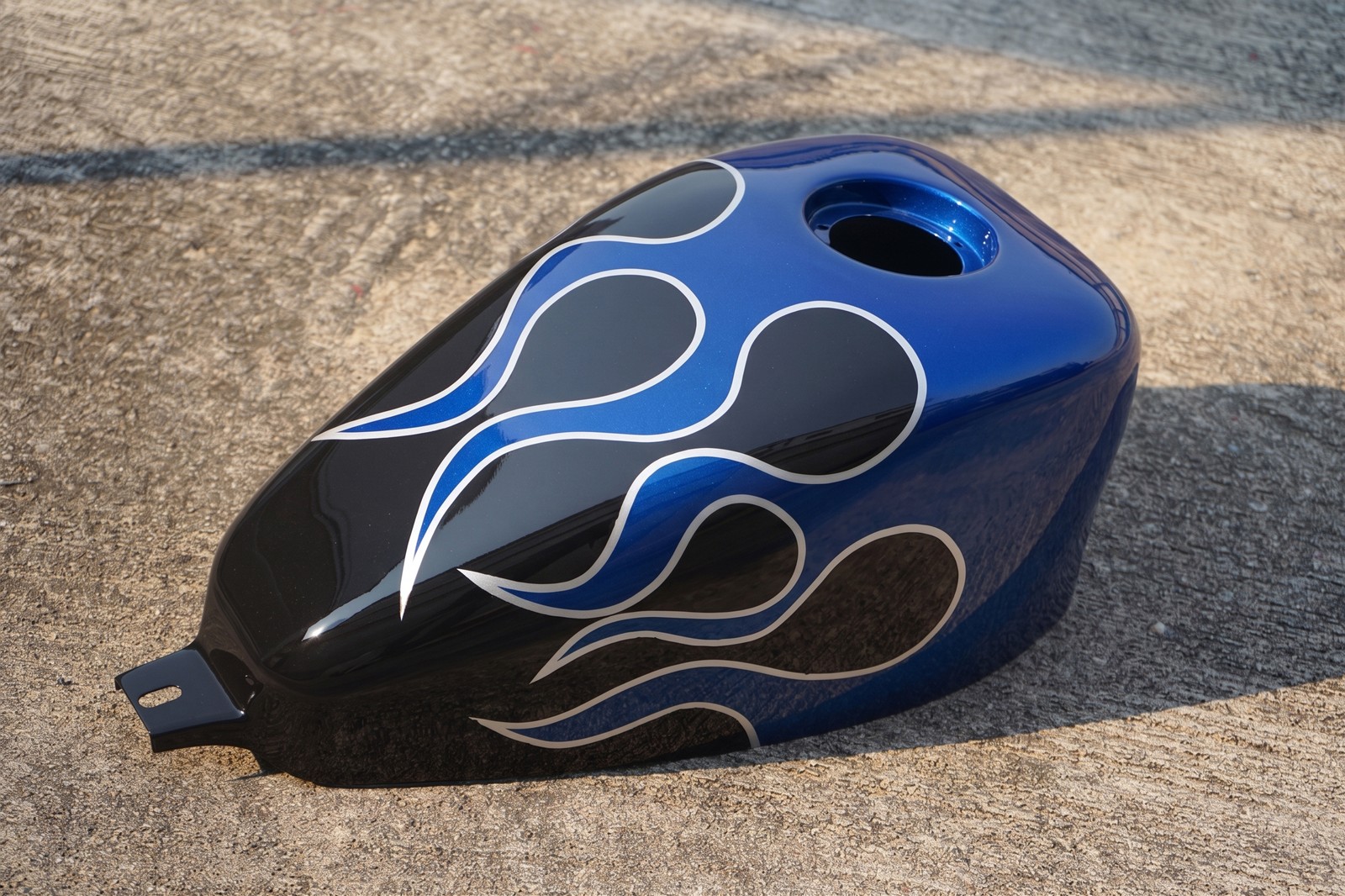 Fuel Tank Cover ABS flame pattern Blue For HONDA REBEL CMX 300&500 17-2026