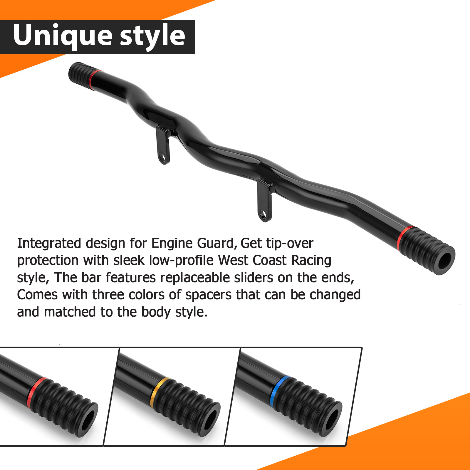 Front Engine Guard Highway Black Crash Bar for 2023-up Harley Sportster RH975S