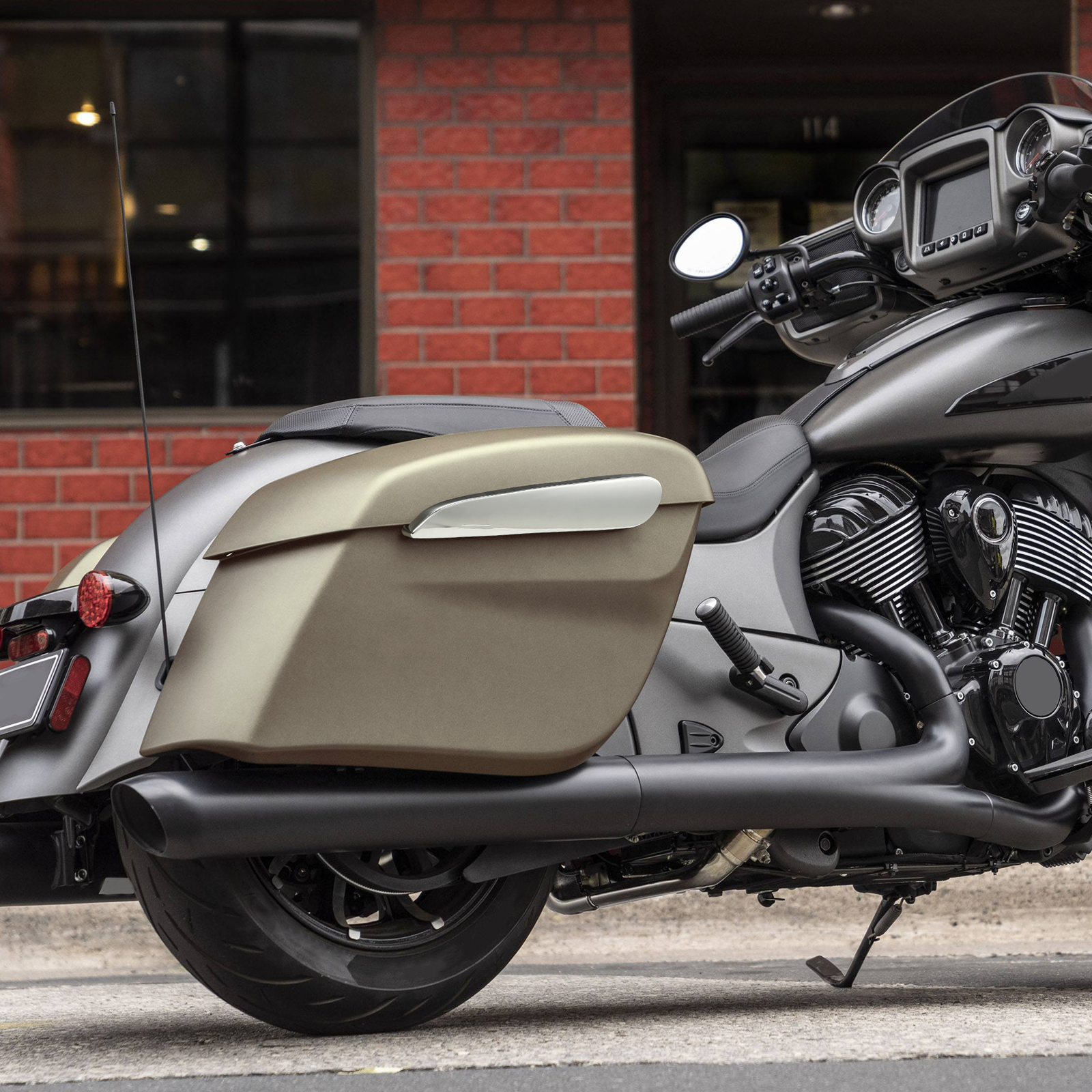 Hard Saddle Bag Saddlebag Fit For Indian Chieftain Dark Horse/ Limited 2019-24