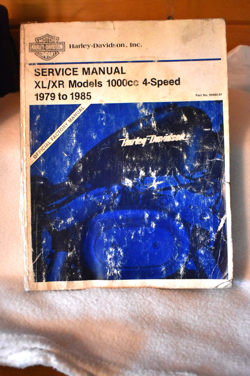 OEM HARLEY DAVIDSON SERVICE MANUAL `1979 – 85 SPORTSTER XL/XR PN 99484-85