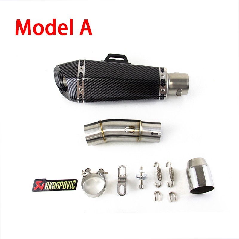 For Kawasaki Ninja 400 Ninja 500 Z400 Z500 Exhaust Tips Mid Pipe Slip On Muffler
