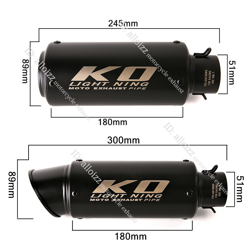 For Suzuki SV650 2016-23 Exhaust System Mid Pipe Slip On Muffler With DB Killer