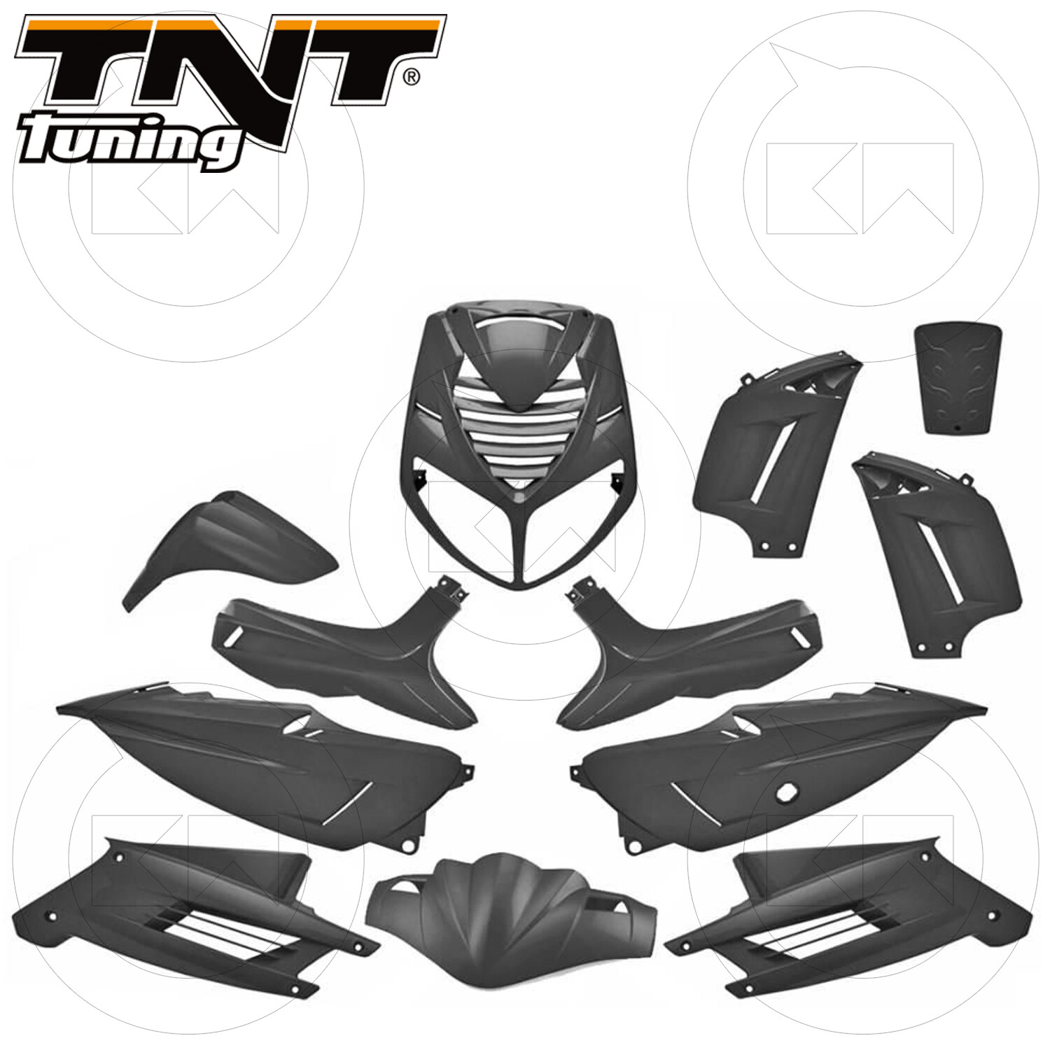 Complete 13 Piece Care Kit Painted Black Metal Peugeot Speedfight 2 50 2000