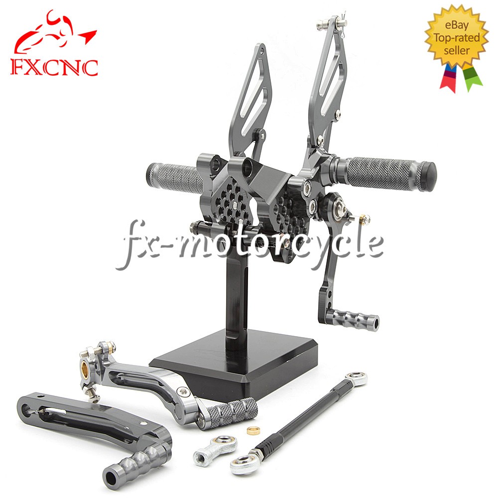 For Ducati 749 999 FXCNC Rised Rearset Footpegs GP Pedal Shift Rear Set Titanium
