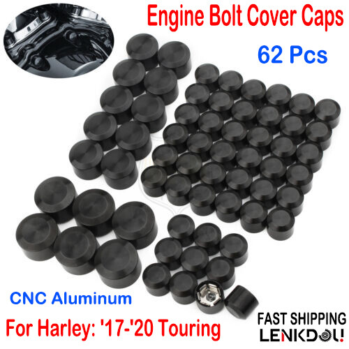 For Harley M8 Engine Bolt Cover Cap Kit Electra Street Road Glide 17-24 Softail