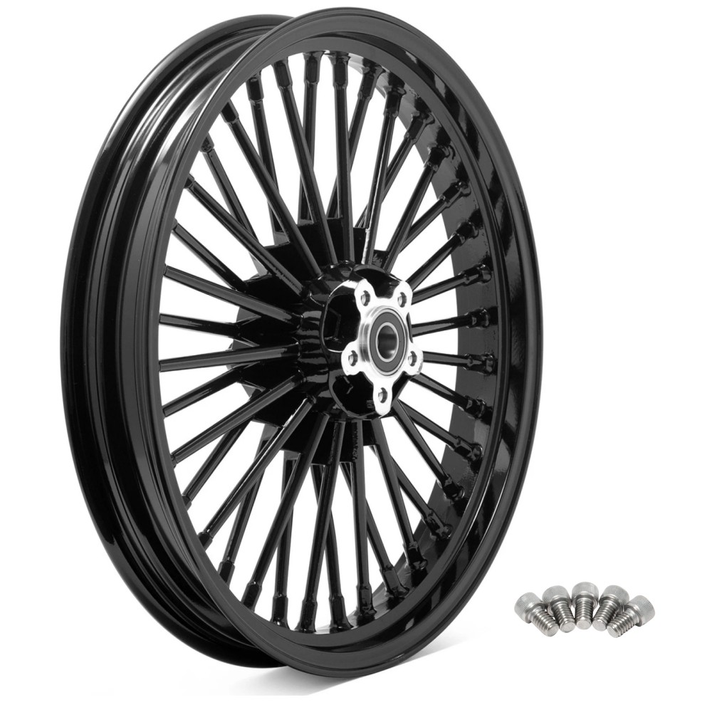 19″X2.5 Fat Spoke Front Wheel Rim for Harley Dyna Street Bob Low Rider 2000-2003