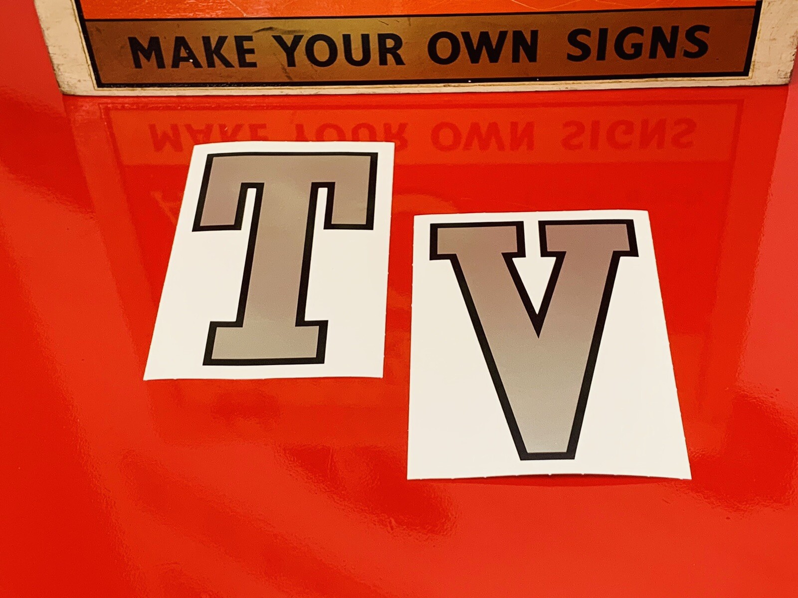 LAMBRETTA TV175 TV200 SILVER 5 INCH 7 YEAR VINYL SELF ADHESIVE DECORETTES DECALS