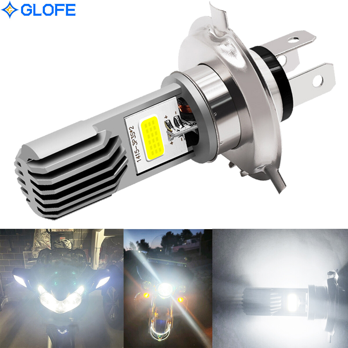 Ultra Hi/Low LED Light Bulb Lamp for Honda 34901-MC7-601AH 12V 55/60W Visibility