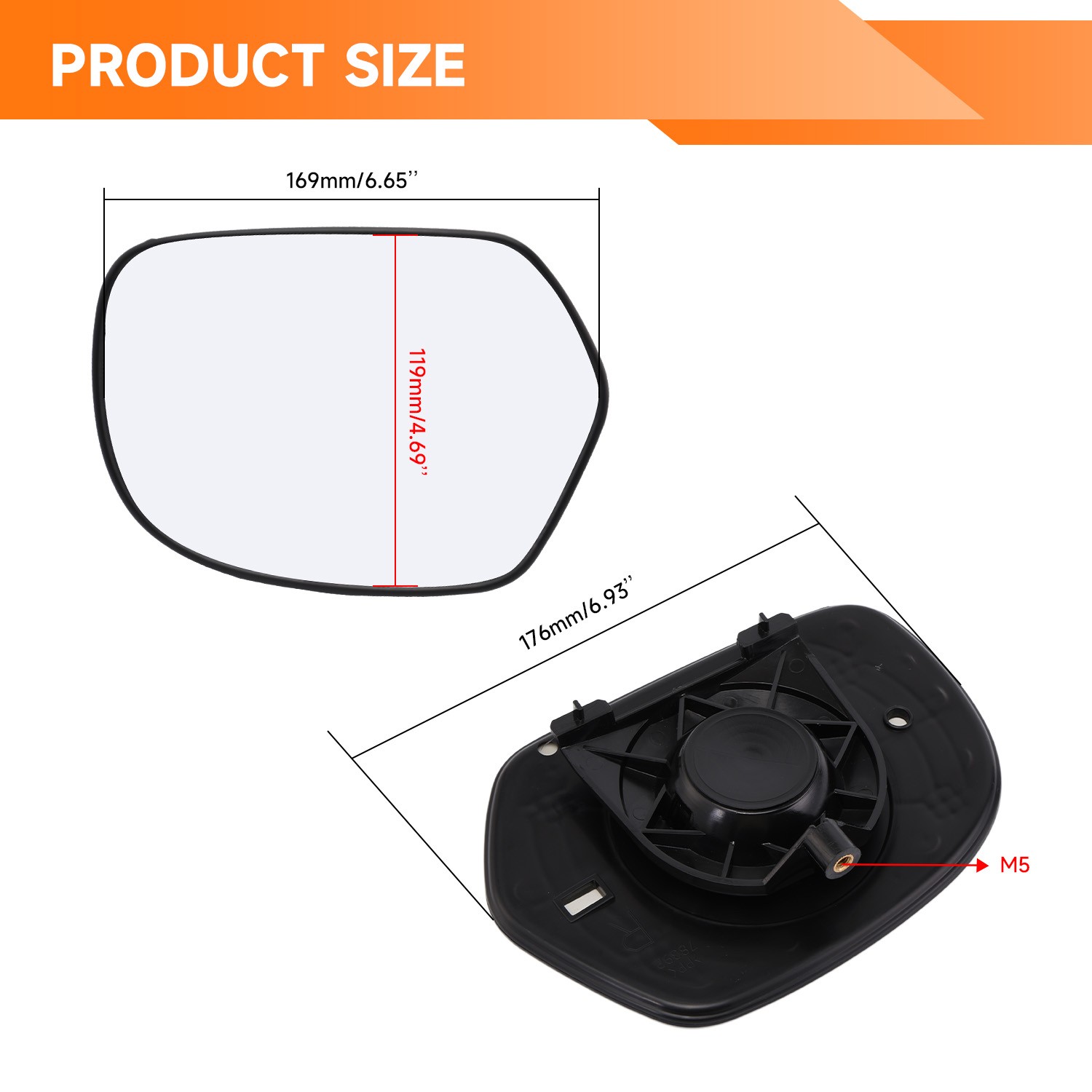 Right Side Rear-View Mirror Fits For Honda Goldwing GL1800 2001-2017 2015 2016