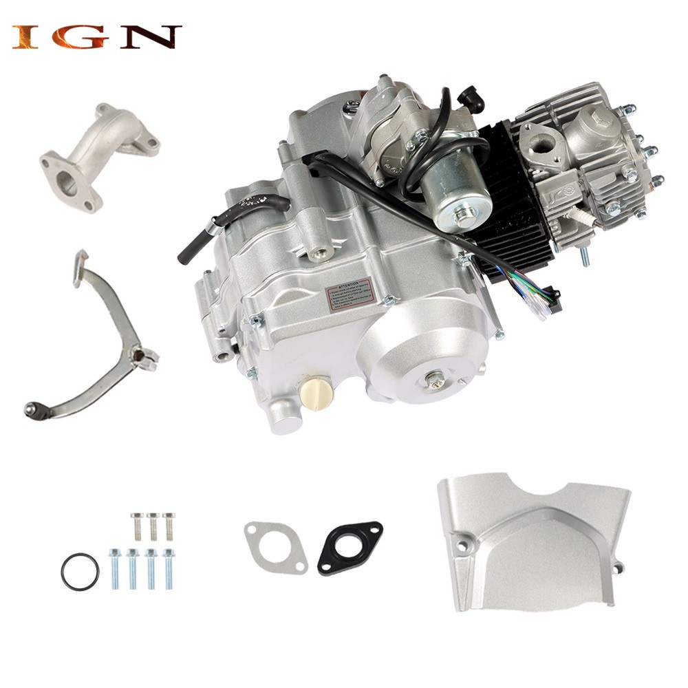 For ATV 125cc 4 stroke Engine Motor 3-Speed Semi Auto w/ Reverse Electric Start