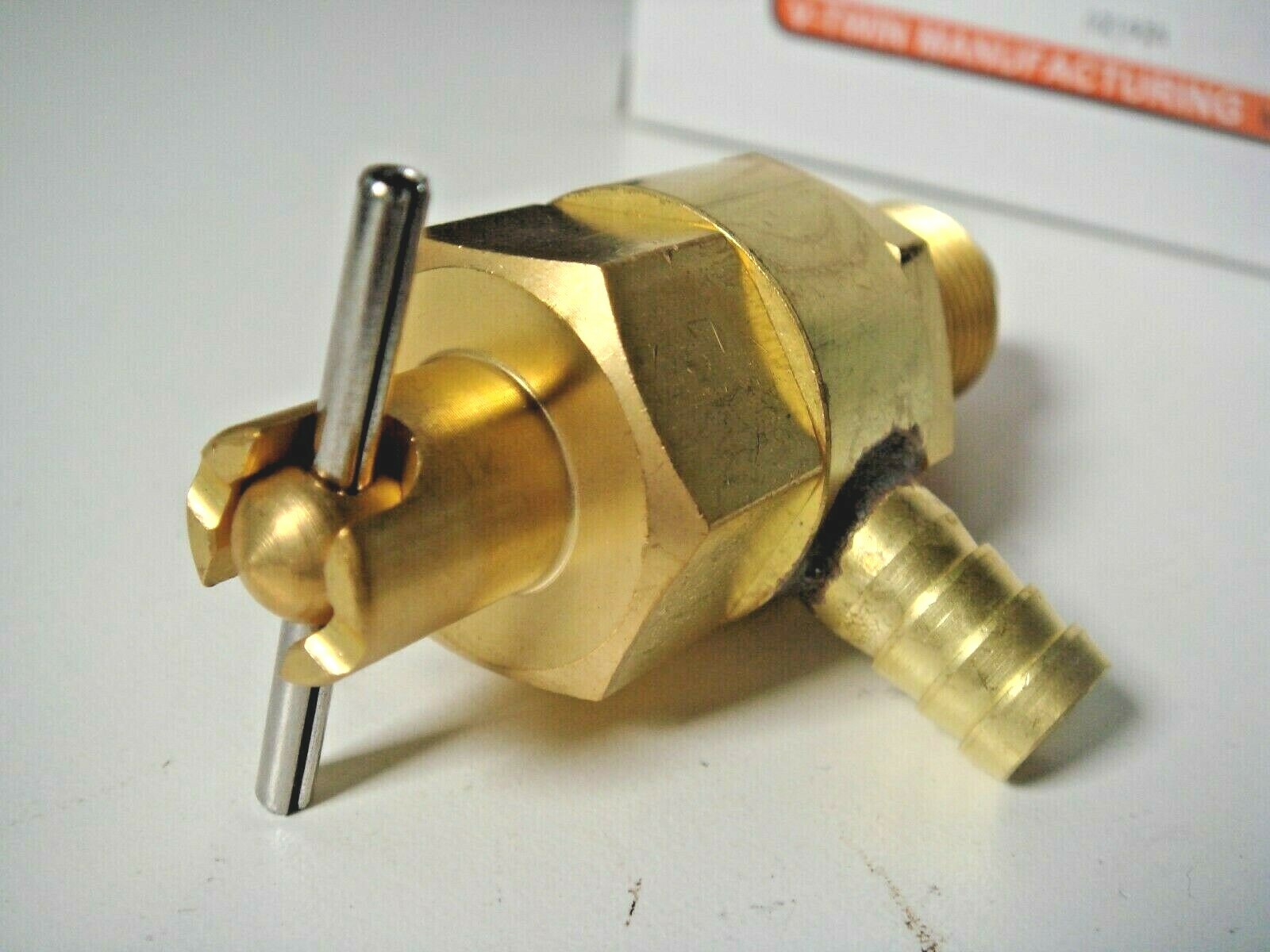 Harley Petcock XL Vintage Ron Trock Brass 3/8″ NPT Fits 55-74 V-Twin 35-1955 A5