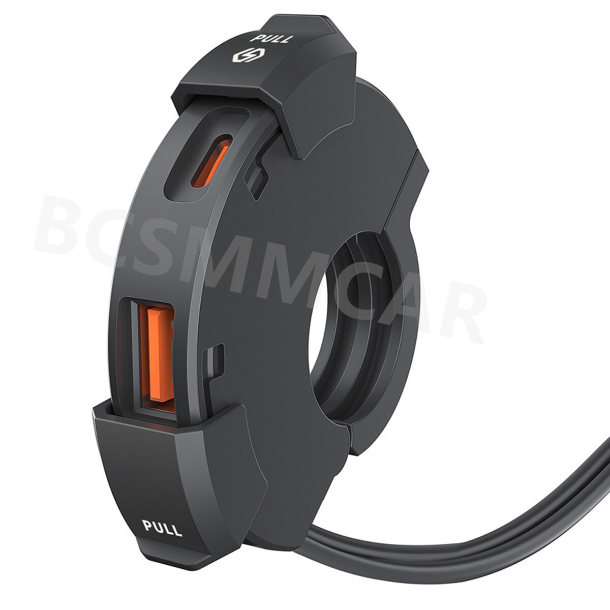 Motorcycle ATV Handlebar Mount Holder Cell Phone GPS USB Charger Fast Charging
