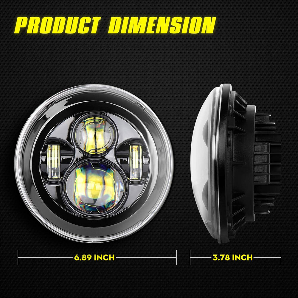 7″ LED Headlight & 4.5″ Passing Lights for Harley Davidson Electra Glide Classic
