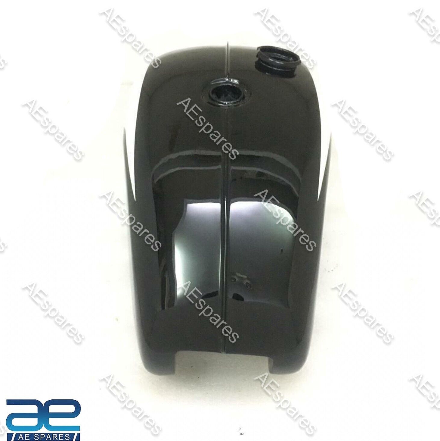 For Triumph T120 OIF White & Black Painted Steel Tank 1971 And Onwards ECs