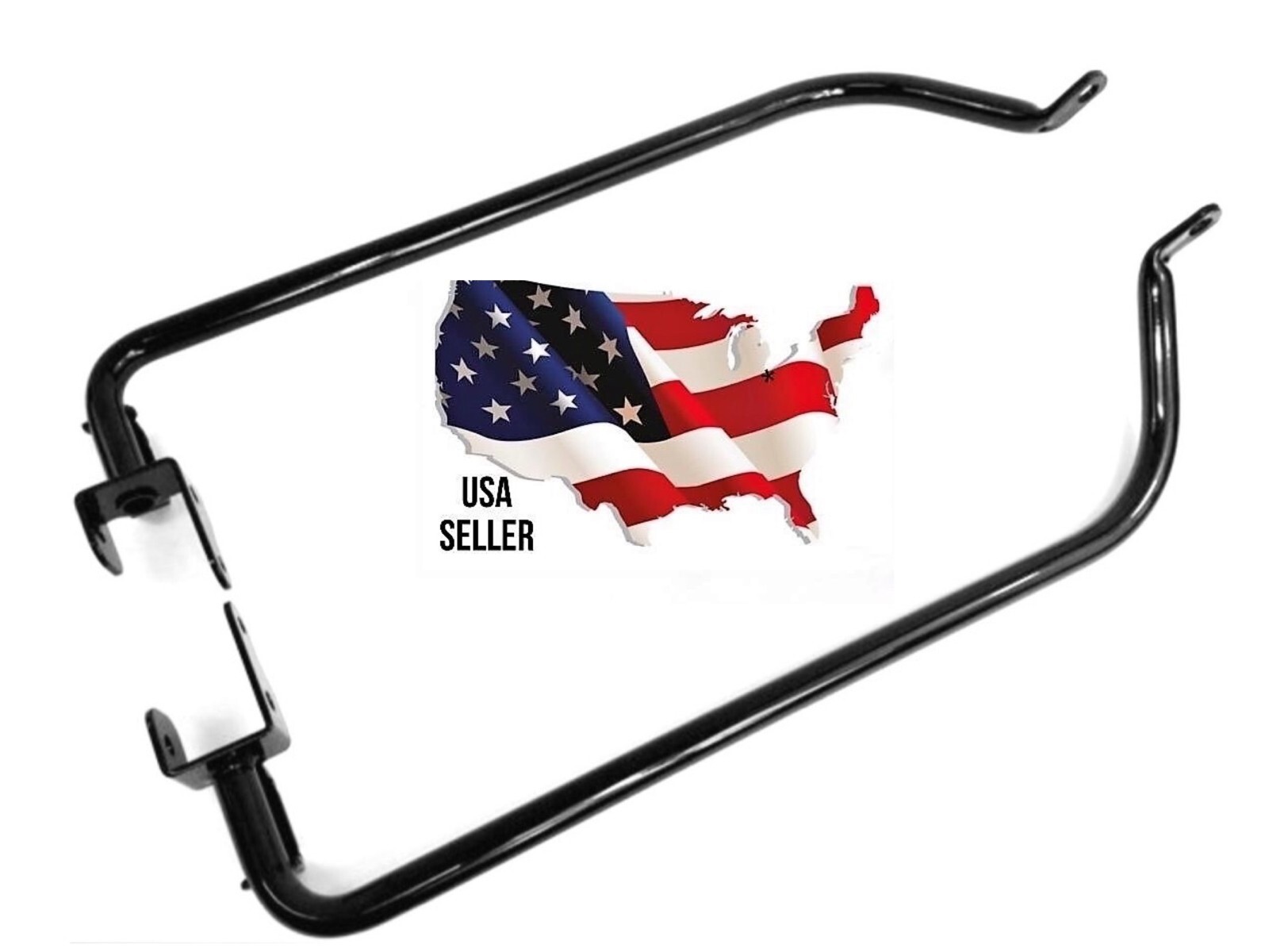 HARLEY SADDLEBAG SUPPORT KIT MOUNTING BRACKET SET BLACK ULTRA LIMITED # 90200981