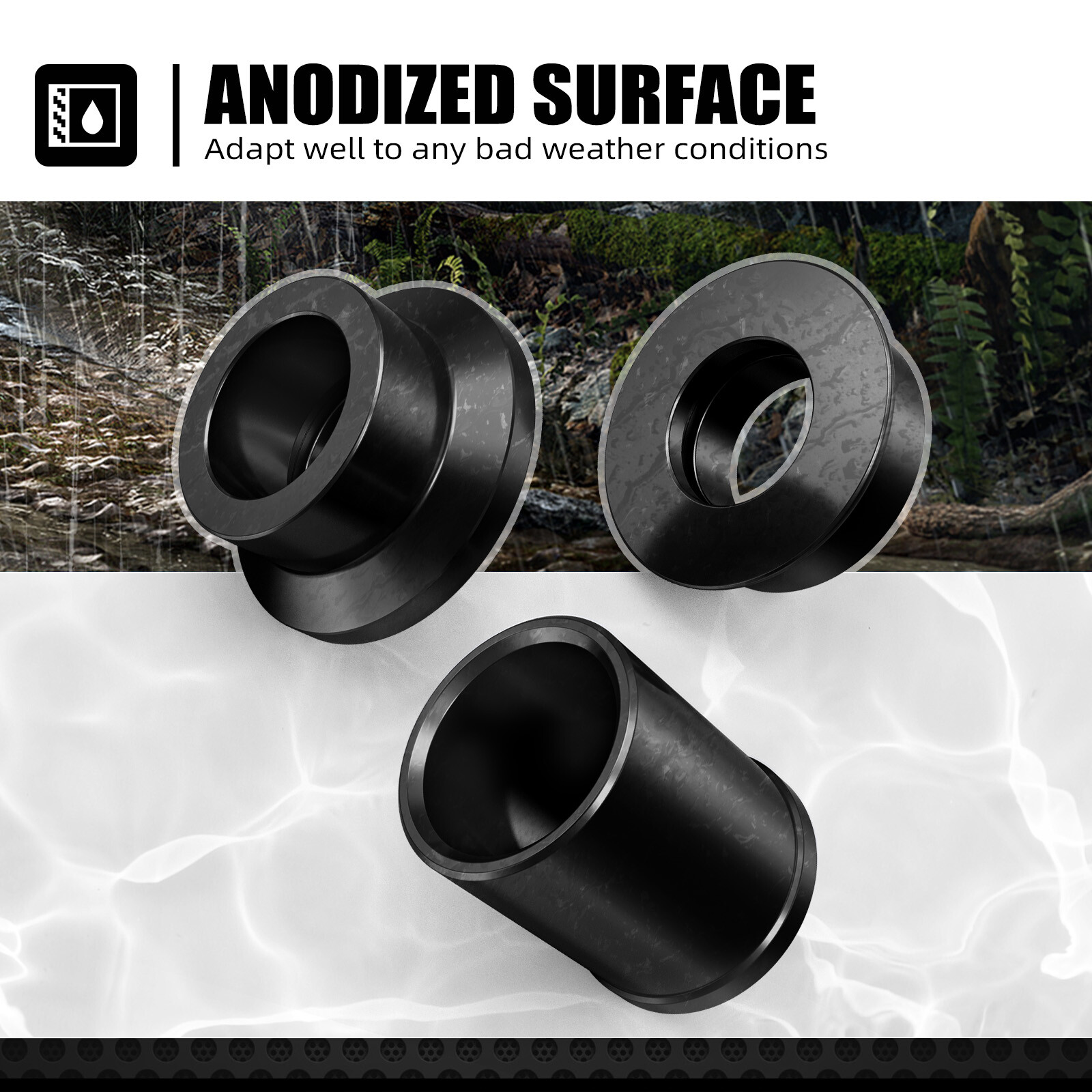NICECNC Front and Rear Wheel Spacers Set For Suzuki DRZ400 E S SM 2000 2001-2024
